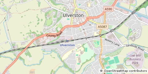 Map of Ulverston, Cumbria