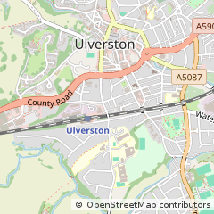 Map of Ulverston, Cumbria