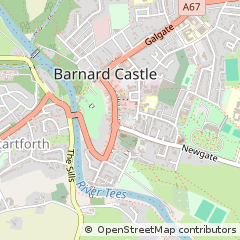 Map of Barnard Castle, Co. Durham