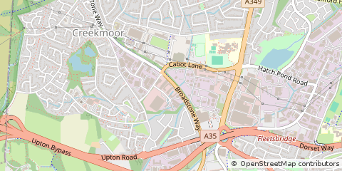 Map of Poole, Dorset