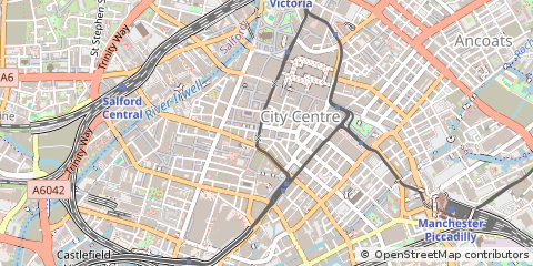 Map of Manchester