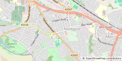 Map of Stoke on Trent