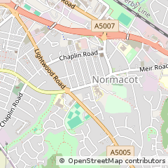 Map of Stoke on Trent