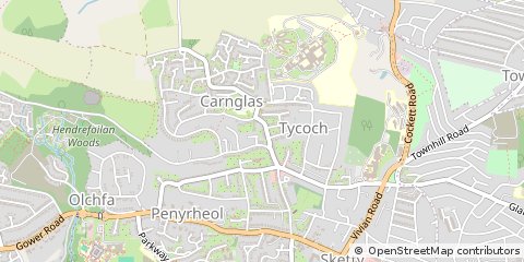 Map of Swansea