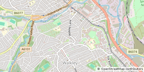 Map of South Yorkshire