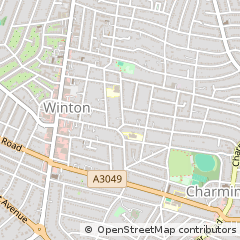 Map of Bournemouth, Dorset