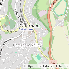 Map of Caterham, Surrey