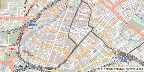 Map of Manchester