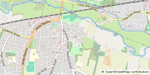 Map of Leicester, Leicestershire