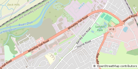 Map of Doncaster, South Yorkshire