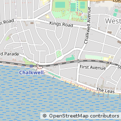 Map of Westcliff-on-SEA, Essex