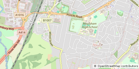 Map of Chelmsford, Essex