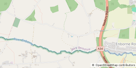 Map of Newbury, Berks