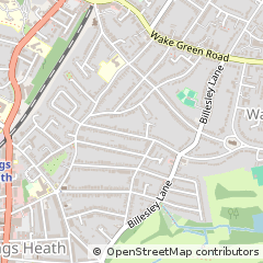 Map of Birmingham, West Midlands
