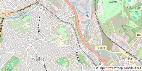 Map of Sheffield