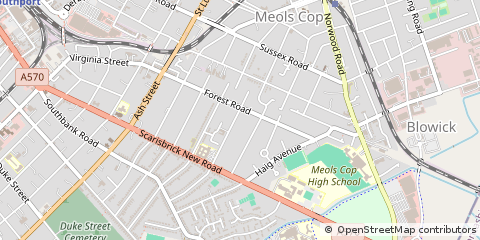 Map of Southport