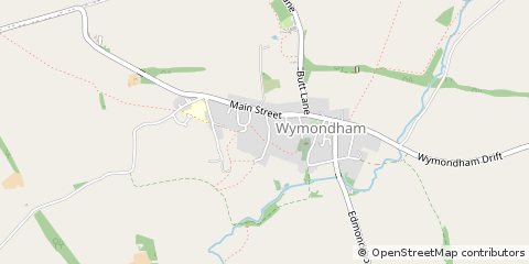 Map of Melton Mowbray, Leicestershire