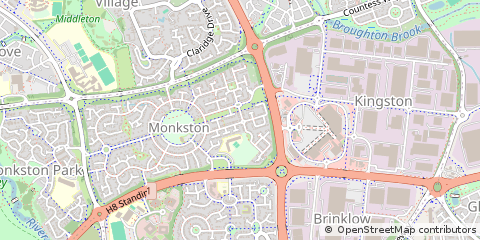 Map of Milton Keynes