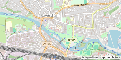 Map of Reading, Berkshire