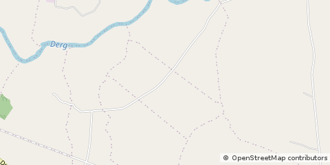 Map of Castlederg, CO. Tyrone