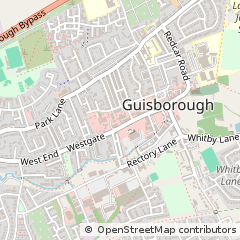 Map of Guisborough, Cleveland