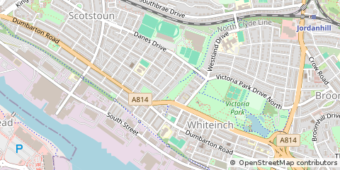 Map of Glasgow, Lanarkshire
