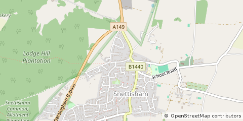 Map of King's Lynn, Norfolk