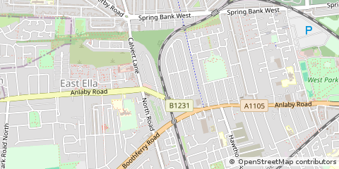 Map of Hull, East Yorkshire