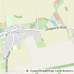 Map of Scothern, Lincolnshire