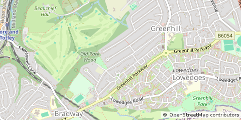 Map of Sheffield