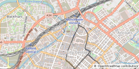Map of Manchester