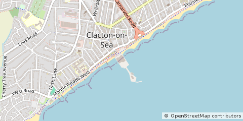 Map of Clacton-on-SEA, Essex