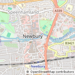Map of Newbury, Berkshire