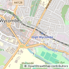 Map of High Wycombe, Buckinghamshire