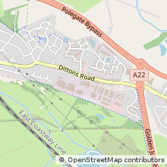 Map of Pevensey, East Sussex