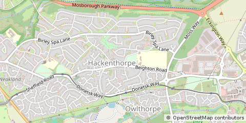 Map of Sheffield