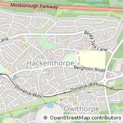 Map of Sheffield