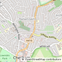 Map of Chesham, Buckinghamshire