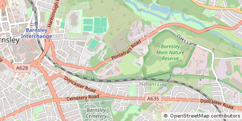 Map of Barnsley