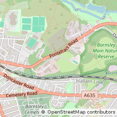 Map of Barnsley