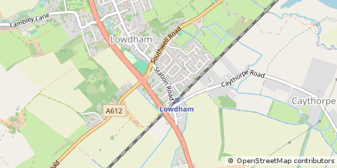 Map of Nottingham, Notts