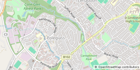 Map of Belfast, CO. Antrim.