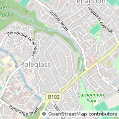 Map of Belfast, CO. Antrim.