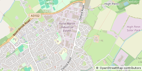 Map of Calne, Wiltshire