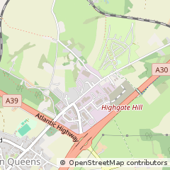 Map of ST Columb, Cornwall
