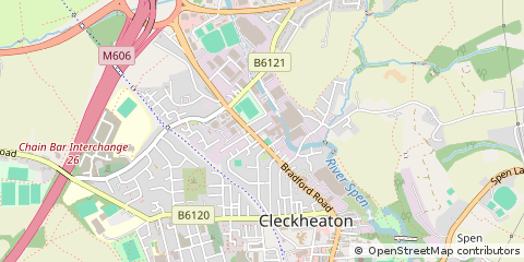 Map of Cleckheaton, West Yorkshire