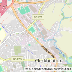 Map of Cleckheaton, West Yorkshire
