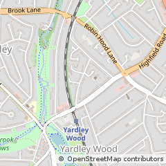 Map of Birmingham, West Midlands