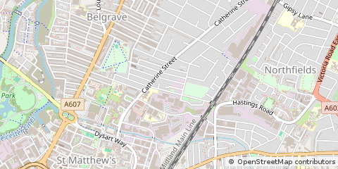 Map of Leicester, Leics
