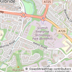 Map of Glasgow, Lanarkshire